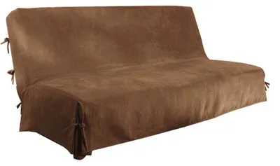 Produktbild von Brand Antonouse Sofabezug 3 sitzer ohne armlehne Clic Clac Sofahusse Bettcouch Schonbezug Klappsofa-Überzug (Schokolade)