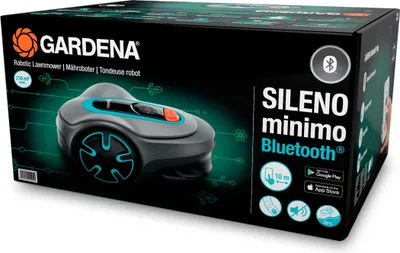 Obrázok produktu pre Gardena SILENO minimo, Robotická kosačka na trávu, 250 m², 16 cm, 2 cm, 4,5 cm, 57 dB