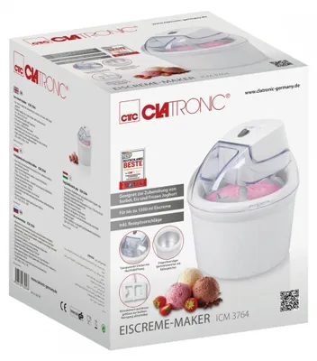 Image de Clatronic ICM 3764 blanc Machine à glace 1,5L