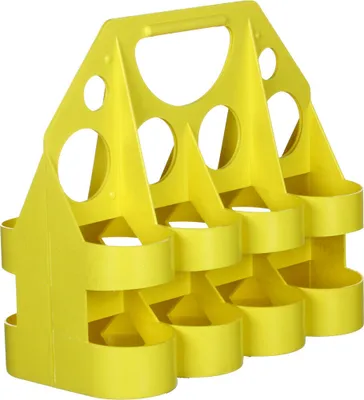 Zdjęcie produktu dla Wielopak 4szt Stojak Standardowy Plastikowy Pojemnik na Butelki Żółty