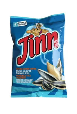 Produktbild von Jinn Sonnenblumenkerne 12x 250 g – geröstet, gesalzen, gestreift – hochwertiger Snack
