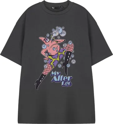 Produktbild von SpongeBob SquarePants - "My Alter Ego" T-Shirt für Herren/Damen Uni, kurzärmlig NS9319 (M) (Holzkohle)