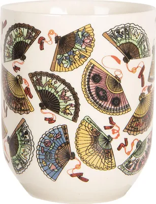 Produktbild von Clayre & Eef Tasse 100 ml Beige Blau Porzellan