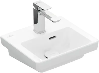 Produktbild von VILLEROY Handwaschbecken Subway 3.0 370x305mm Rechteck 1HL. m. ÜL. Weiß Alpi