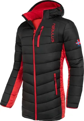 Immagine prodotto di Nebulus cappotto invernale cappotto corto COATY uomini, caldo giacca all'aperto , pratico e versatile transizione e giacca invernale , P4926 - Uomo, nero-rosso, XL