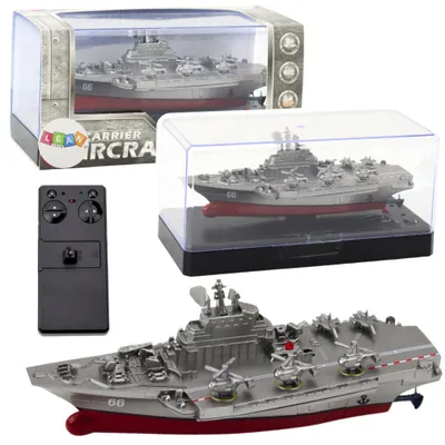 Immagine prodotto di Nave militare telecomandata Rc Boat Argento 15Cm