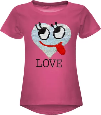Produktbild von BEZLIT Mädchen Wende Pailletten T-Shirt mit Herz-Motiv Pink 98