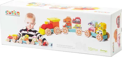 Obrázok produktu pre Drevený Vlak S Vagónmi 13999 Cubika