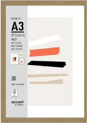 Produktbild von Nielsen 3224204 Bilderrahmen Wood 19 Natur 29,7x42 cm