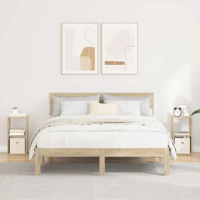 Obrázok produktu pre vidaXL Nočný stolík, 2 ks, dub Sonoma, 25,5 x 22 x 49,5 cm, drevotrieska