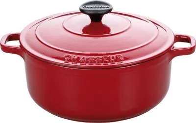 Produktbild von CHASSEUR PUC472458, Auflaufform, Rund, Eisenguss, 6 Person(en), Keramik, Halogen, Gas, Induktion, Terrakotta