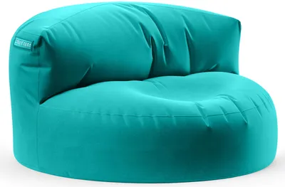 Produktbild von Green Bean® Sitzsack Sofa mit Füllmaterial - Lounge im Sitzsack-Design 90x50cm mit ergonomischer Rückenlehne & waschbarem Bezug - Indoor und Outdoor geeignet in Türkis