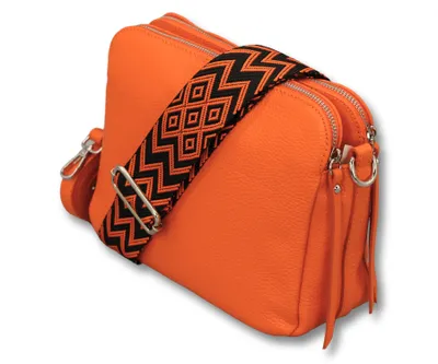 Produktbild von Adel Bags Schultertasche Leder, Umhängetasche für Damen, Orange