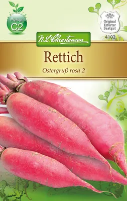 Produktbild von Rettich Ostergruß rosa 2 | Rettichsamen von N.L. Chrestensen