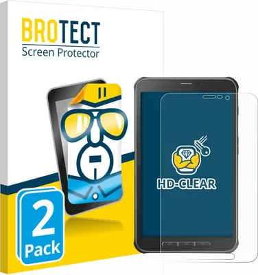 Produktbild von 2x Für Samsung Galaxy Tab Active SM-T365 Schutzfolie BROTECT Displayschutz Display Schutz Folie Klar Transparent