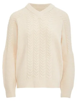 Image de Pull en maille CALEY pour femme - Beige, M