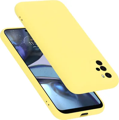 Produktbild von Cadorabo Schutzhülle für Motorola MOTO G22 Hülle in Gelb Handyhülle Case Cover TPU Etui