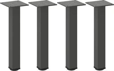 Immagine prodotto di Gambe per tavolino 4 pz Antracite 30-32 cm Acciaio