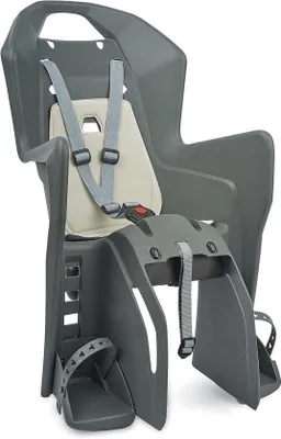 Productafbeelding van Fietsstoeltje Achter - Kinderzitje Fiets - Veilig Fietsen - Bagagedrager Montage - 9-22kg - Grijs