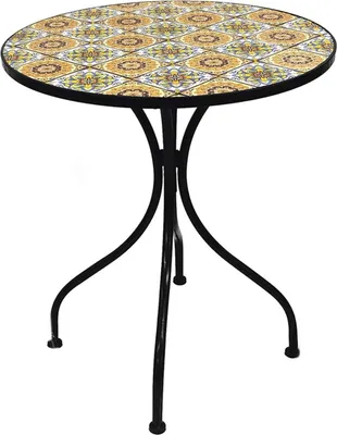 Mosaik Mosaiktisch Gartentisch Bistrotisch Tisch 60cm