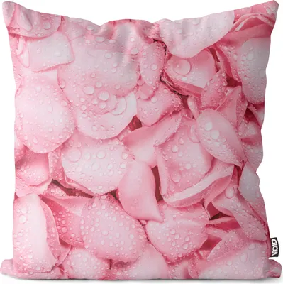 Produktbild von VOID Rosenblätter Rosen Blüten Blume Kissenbezug Kissenhülle Polyester wasserfest Outdoor Indoor