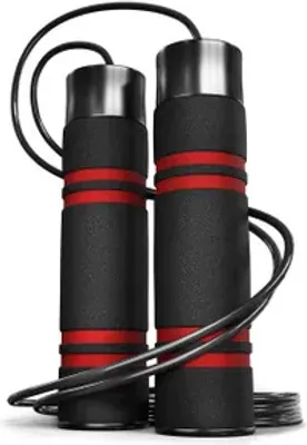 Obrázok produktu pre Hop-Sport švihadlo so závažím HS-F040JR švihadlo s penou šetrnou k pokožke, intervalový tréning fitness MMA box