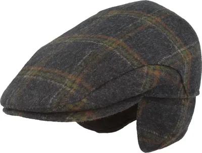 Ohrenschutz Flatcap aus Wolle von Hut-Breiter  in blau