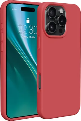 Produktbild von Etteri Silikonhülle für iPhone 16 Pro 6,3" Handyhüllen Himbeere