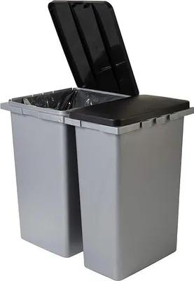 Produktbild von Outdoor-Lagerschrank - Harzbehälter zum Sortieren im Innen- und Außenbereich / Keter Piñ Kunststoffüberwurf / Lagerschrank 30 L