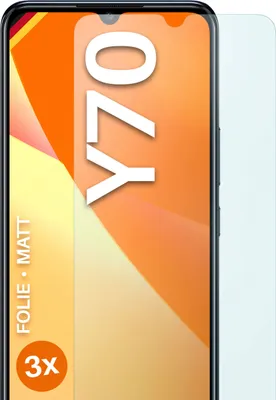 Produktbild von moex® 3x Schutzfolie kompatibel mit vivo Y70 - Displayschutzfolie Anti Reflex Folie, Matt