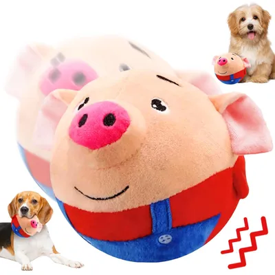 Produktbild von Bewegliches Hundespielzeug, aktives Plüschtier mit Bewegung, elektrischer Hundeball/Leckerliball, interaktiver Hundeball, Trainingsball für kleine und mittelgroße Hunde