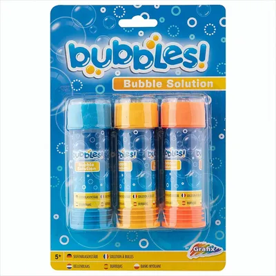 Zdjęcie produktu dla Blister z 3 buteleczkami do baniek, 60 ml każda