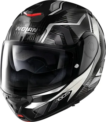 Image de Nolan X-1005 Ultra Carbon Sandglass N-Com noir / blanc Casque pliable XXL