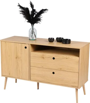 Produktbild von Meublorama FD-151068*1C/34KG, 1 Tür(en), Braun, Mitteldichte Faserplatte (MDF), 2 Schublade(n), 2 Jahr(e), 390 mm