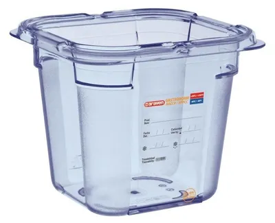 Zdjęcie produktu dla Pojemnik na żywność Araven GN1/6 ABS niebieski 150 mm