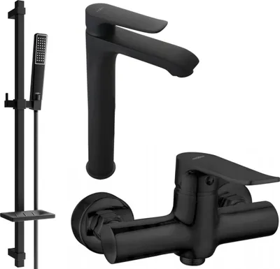 Produktbild von Mexen Pecos DQ72 Brausegarnitur, Schwarz - 72714DQ72-70