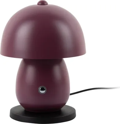 Produktbild von Leitmotiv - Tischleuchte Mono Led - Dunkelviolett - Ø14cm Tischlampe - Nachttischlampe, Wohnzimmer, Schlafzimmer