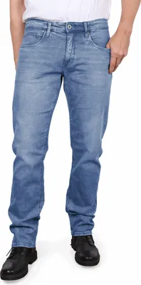Produktbild von HERO by John Medoox DENVER FASHION Herren 5-Pocket-Jeans Straight Fit W31 / L30 lightblue denim
