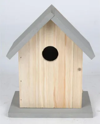 Image de BURI Nichoir Nichoir pour mésanges Aide en bois pour la nourriture Petite grotte