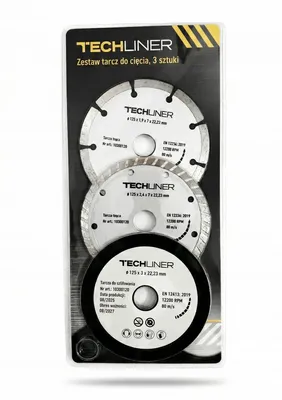 Obrázek produktu pro TECHLINER Sada kotoučů pro úhlovou brusku 125mm Profi