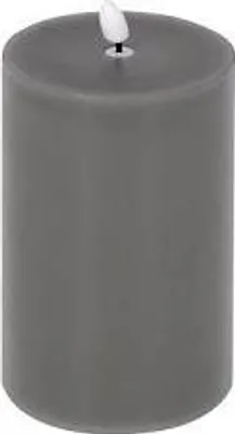 Produktbild von Kaheku LED Kerze Flaca grau 10 Ø 22h