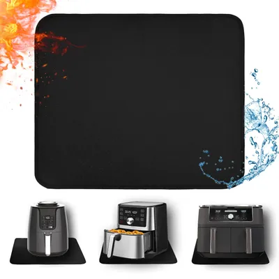 Image de Tapis résistant à la chaleur pour friteuse à air, résistant aux hautes températures, dimensions 30 x 45 cm, pour une cuisine plus propre