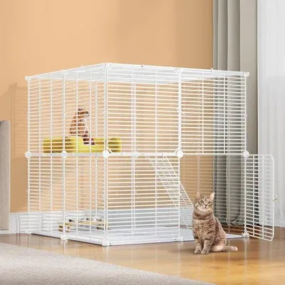 Produktbild von Famanu Katzenbank - 2-lagige Katzenkooi - DIY Katzenversteck