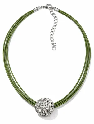 Produktbild von Kurze Kette Crystal mit Kugelanhänger von collezione alessandro