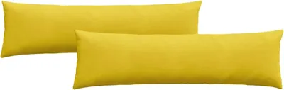 Obrázek produktu pro vidaXL Polštáře na pohovku, 2 ks, žluté, 145 x 40 cm, manšestr
