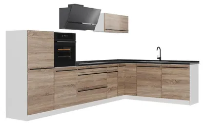 Imagen del producto de Cocina esquinera Vicco R-Line Sonoma/Blanco 347 x cm encimera Antracita, Model 67629