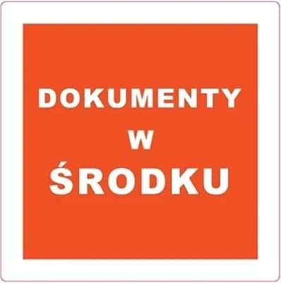 Produktbild von Aufkleber Etiketten DOKUMENTE IM INNEREN 10 x 10 cm 100 Stück