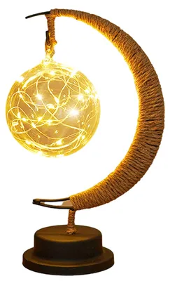 Produktbild von Mondlampe 1 Stück, Hängendes Mondlicht Mit Warmem Licht, Galaxie-Design Für Schlafzimmer Und Kinderzimmer