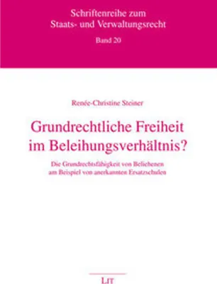 Obrázok produktu pre Grundrechtliche Freiheit im Beleihungsverhältnis?