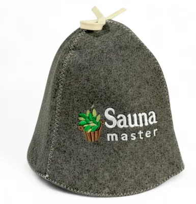Produktbild von Saunahut aus Wollfilz (Sauna Master 510-137) Saunamütze mit witzigen Motiven, Filz Kopfschutz Saunakappe Filzkappe Mütze Filzhut Kappe Sauna Hut